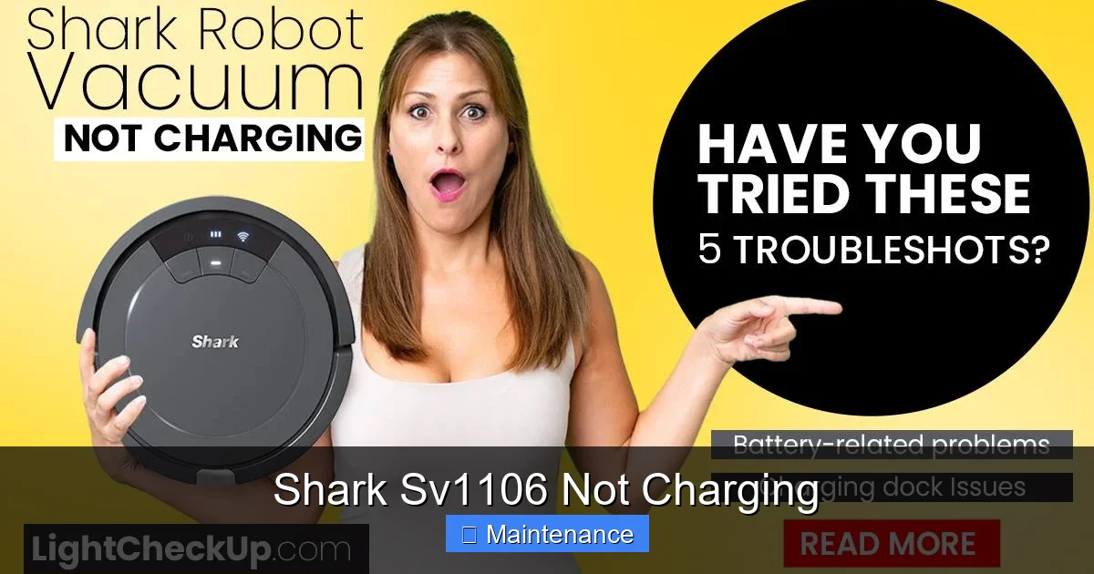 Shark Sv1106 Not Charging