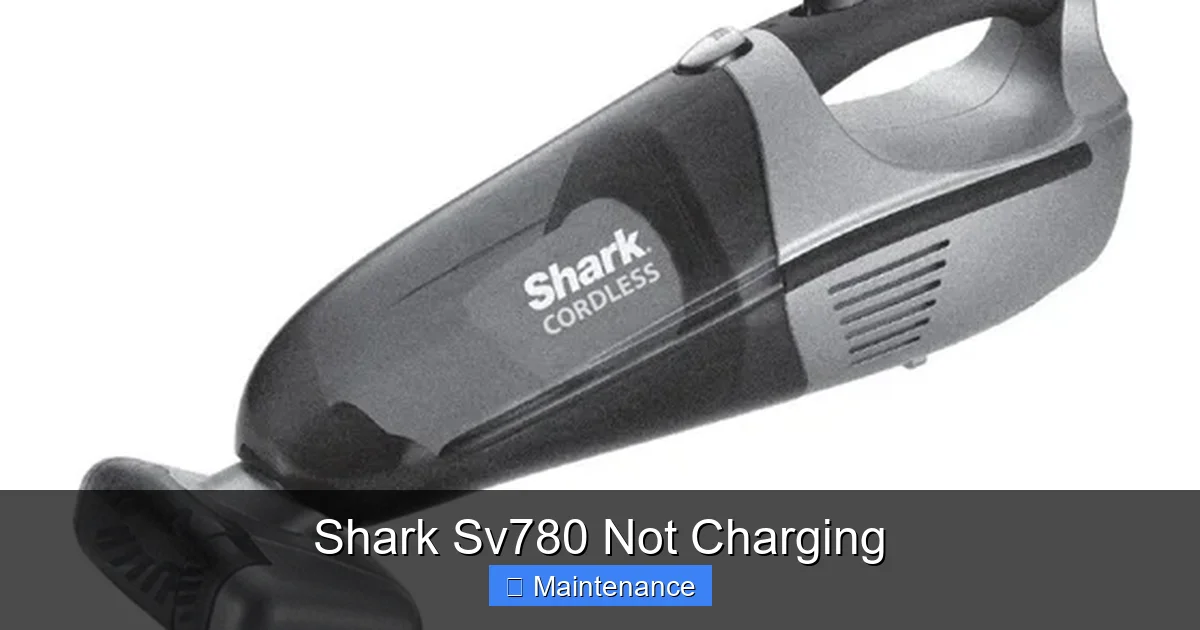 Shark Sv780 Not Charging