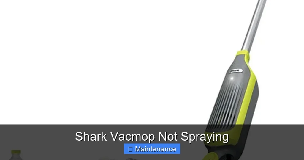 Shark Vacmop Not Spraying
