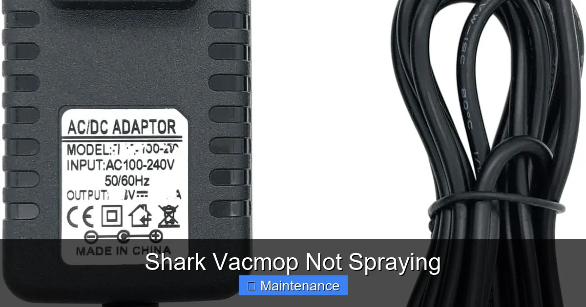 Shark Vacmop Not Spraying