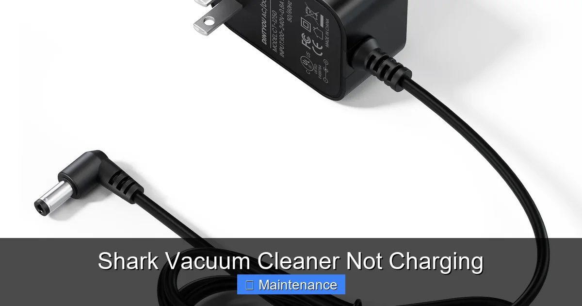 Shark Vacuum Cleaner Not Charging