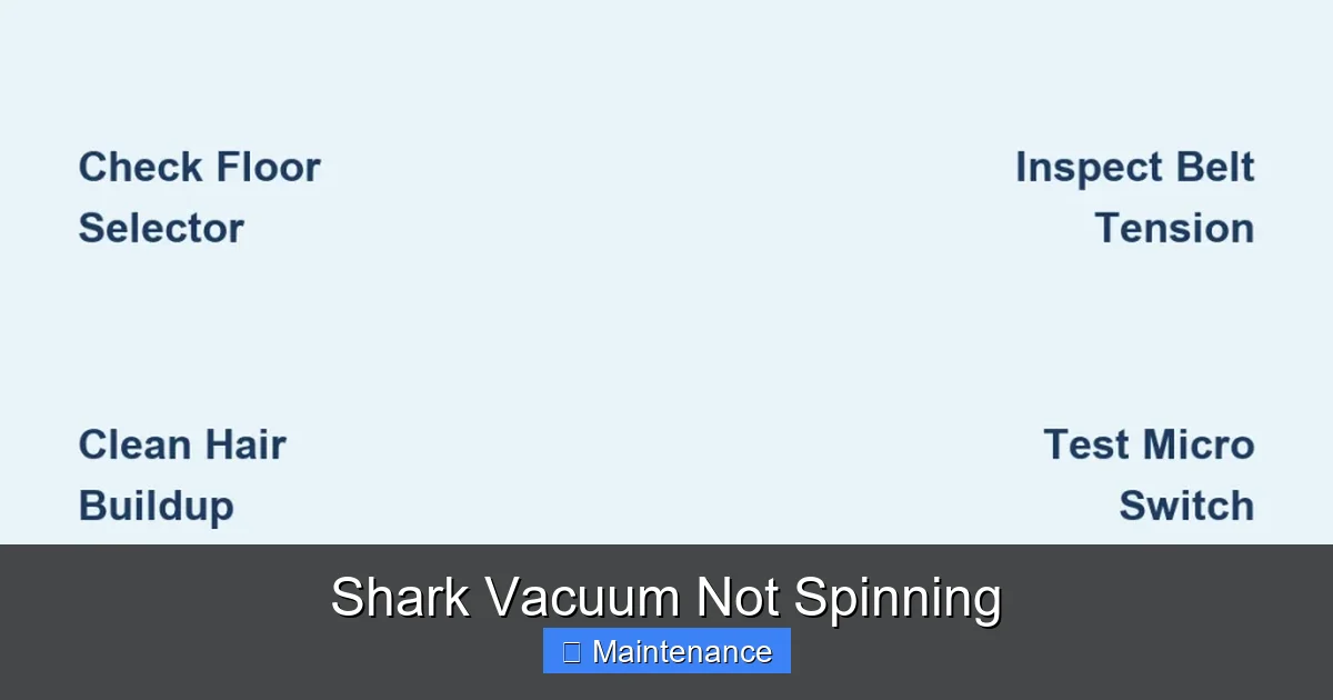 Shark Vacuum Not Spinning