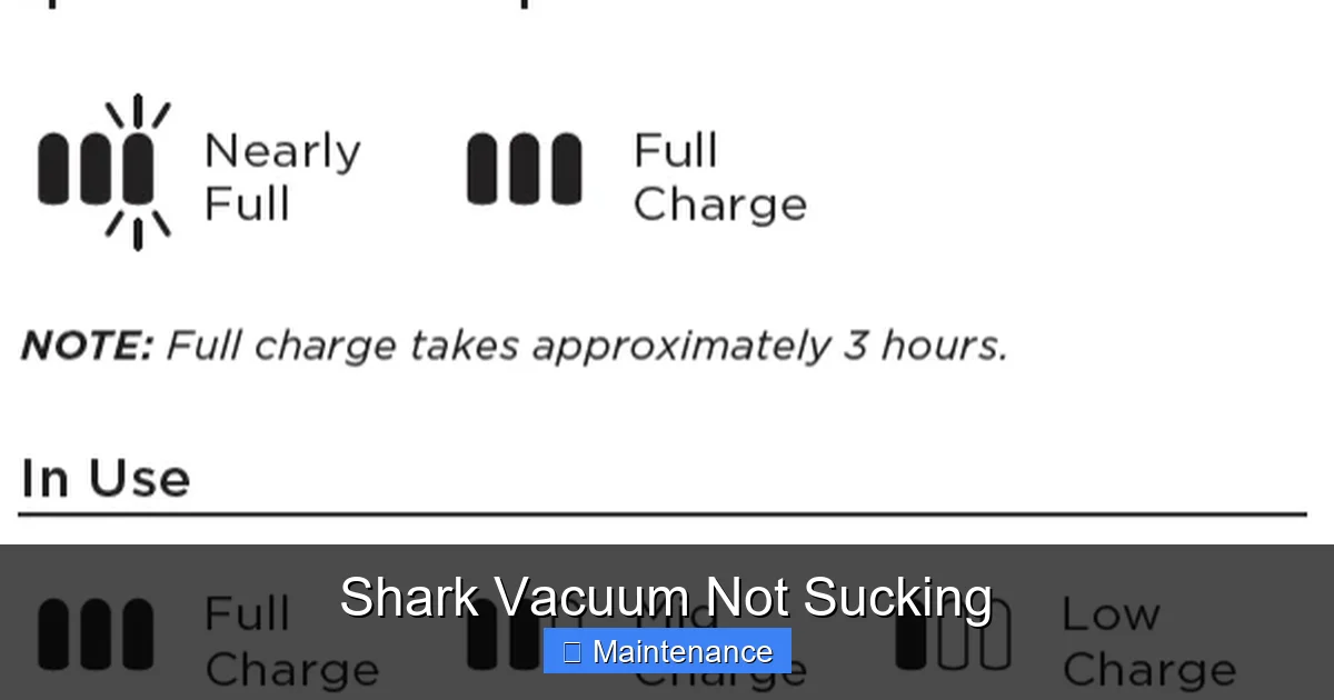 Shark Vacuum Not Sucking