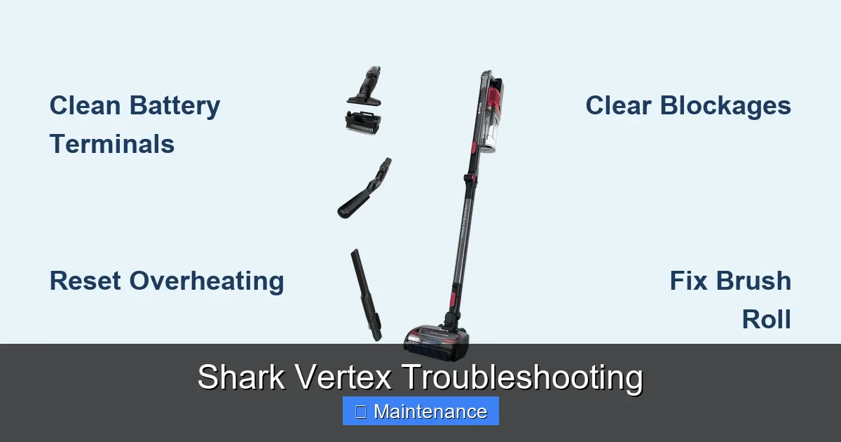 Shark Vertex Troubleshooting