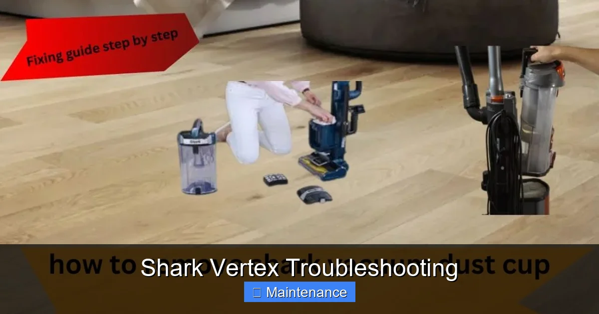 Shark Vertex Troubleshooting